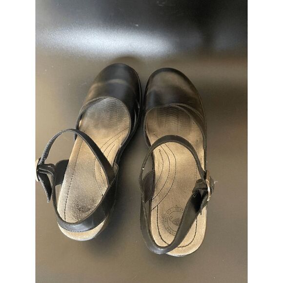 Nurture Black Sandals Wooden Block Heel Women's US Size 8 - Picture 6 of 10